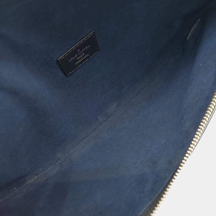 Pre Owned Louis Vuitton Black Leather Epi Bum Bag