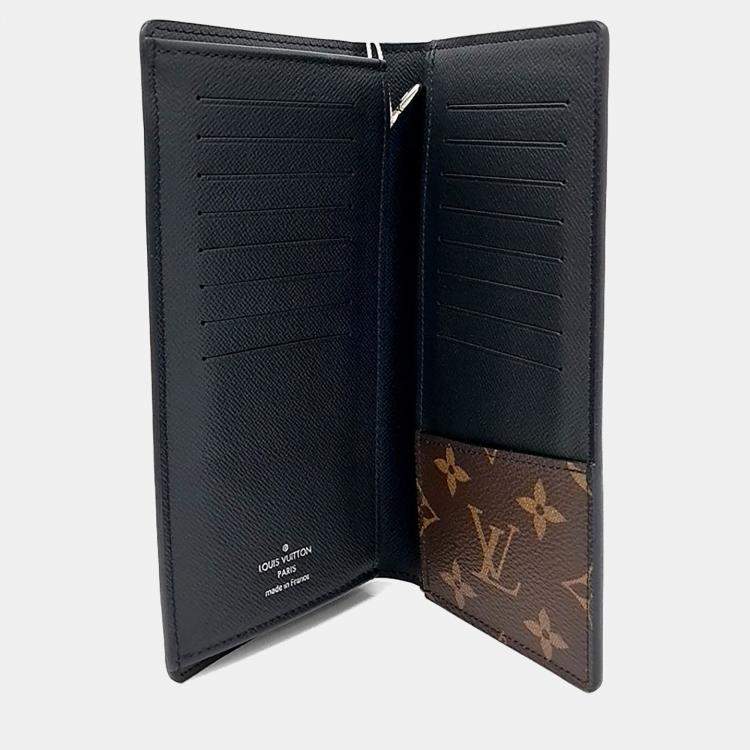 Pre Owned Louis Vuitton Brown Canvas Macassar Brazza Wallet