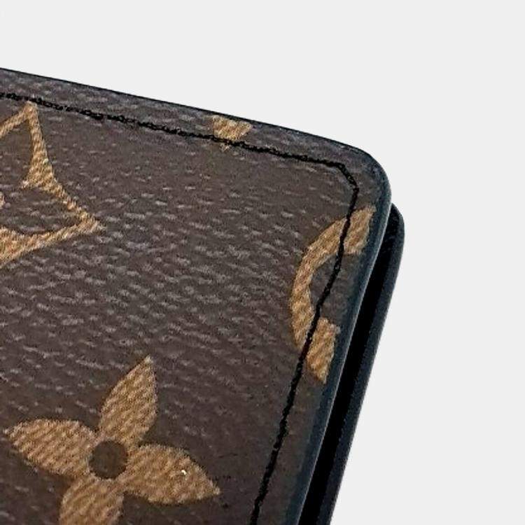 Pre Owned Louis Vuitton Brown Canvas Macassar Brazza Wallet