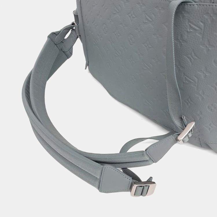 Pre Owned Louis Vuitton Grey Leather Taurillon Christopher Mm