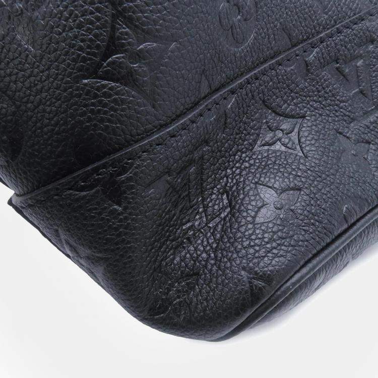Pre Owned Louis Vuitton With Holes Noir Monogram Empreinte Leather Size Pm