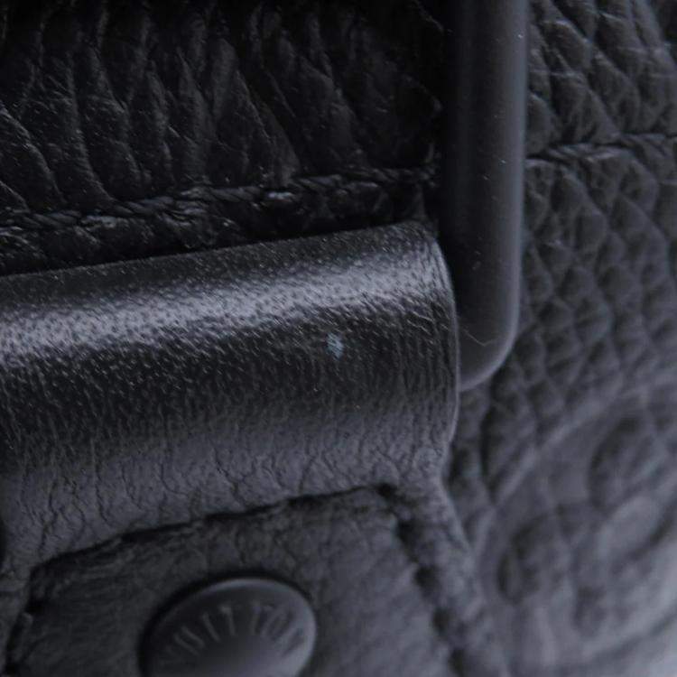 Pre Owned Louis Vuitton With Holes Noir Monogram Empreinte Leather Size Pm