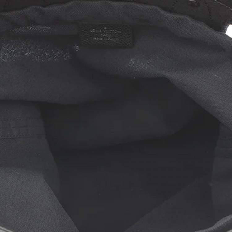 Pre Owned Louis Vuitton With Holes Noir Monogram Empreinte Leather Size Pm