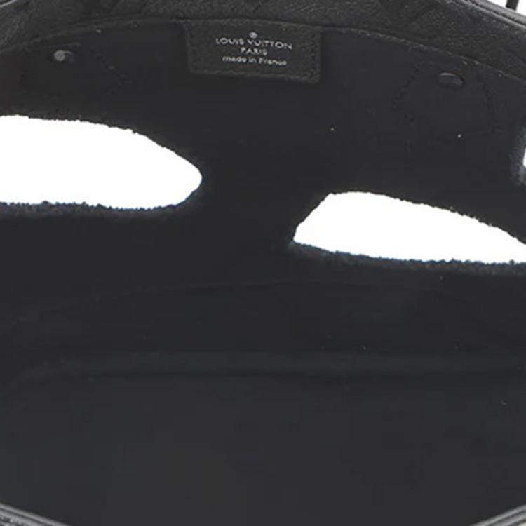 Pre Owned Louis Vuitton With Holes Noir Monogram Empreinte Leather Size Pm