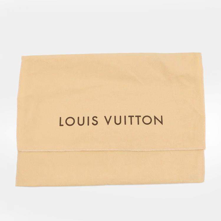 Pre Owned Louis Vuitton Pochette Essential V Brooklyn Brown Damier Ebene Canvas