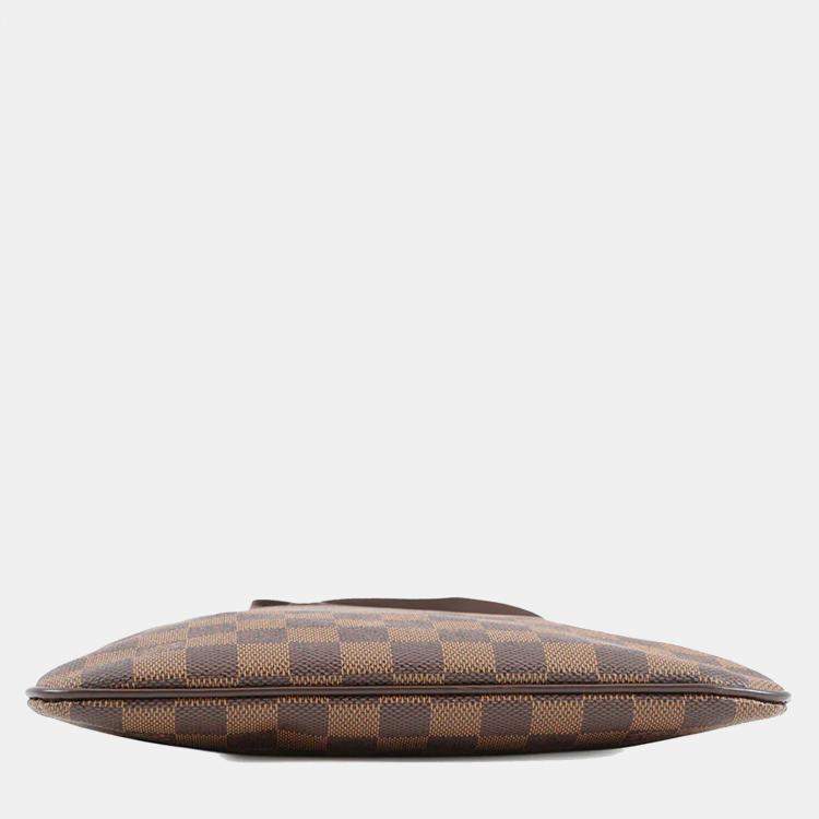 Pre Owned Louis Vuitton Pochette Essential V Brooklyn Brown Damier Ebene Canvas
