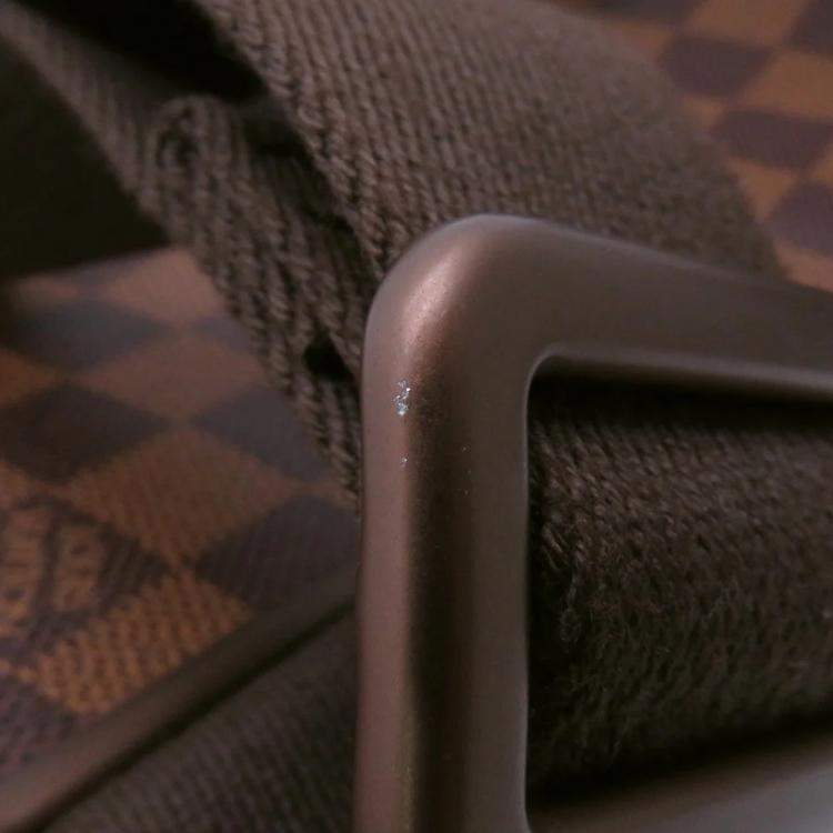 Pre Owned Louis Vuitton Pochette Essential V Brooklyn Brown Damier Ebene Canvas