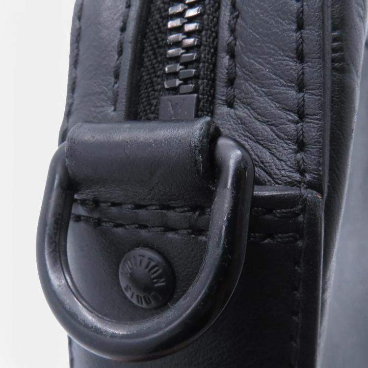 Pre Owned Louis Vuitton Duo Messenger Noir Monogram Shadow