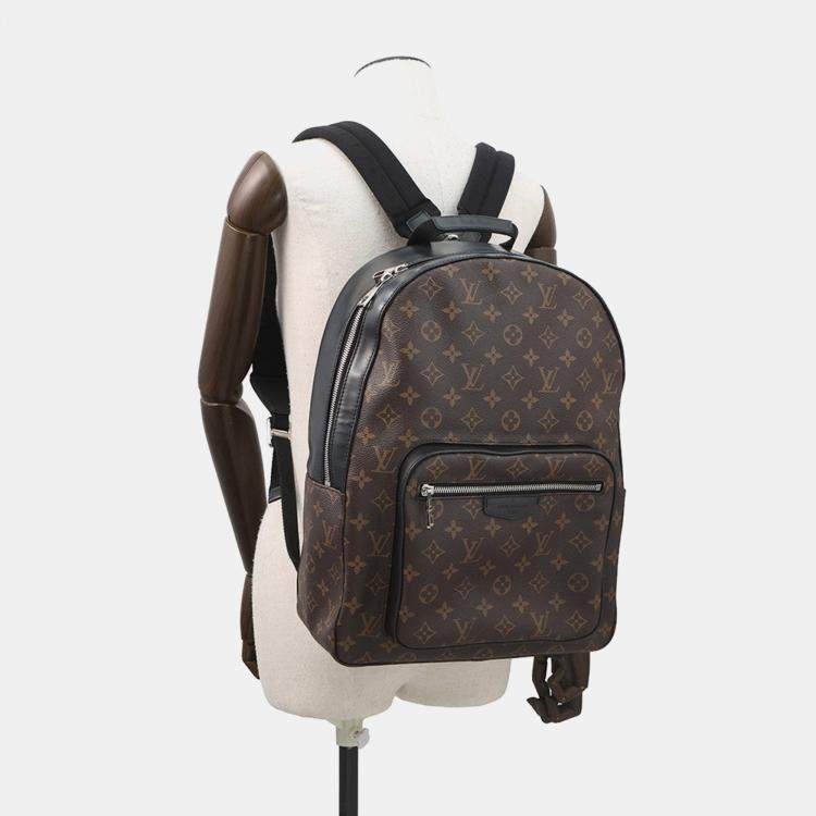 Pre Owned Louis Vuitton Josh Nv Brown/Noir Monogram Macassar Canvas