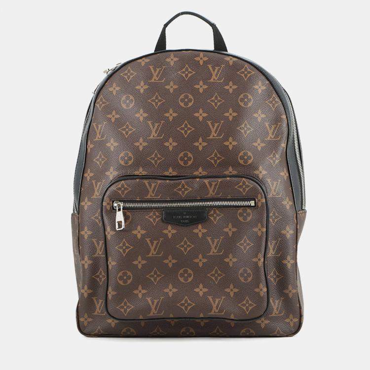 Pre Owned Louis Vuitton Josh Nv Brown/Noir Monogram Macassar Canvas