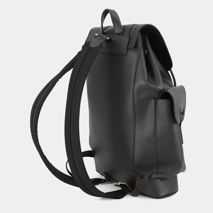 Pre Owned Louis Vuitton Christopher Noir Epi Leather Supreme Size Pm