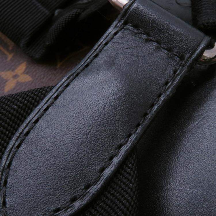 مملوكة مسبقًا Louis Vuitton Christopher Noir Monogram Macassar Canvas Size Mm