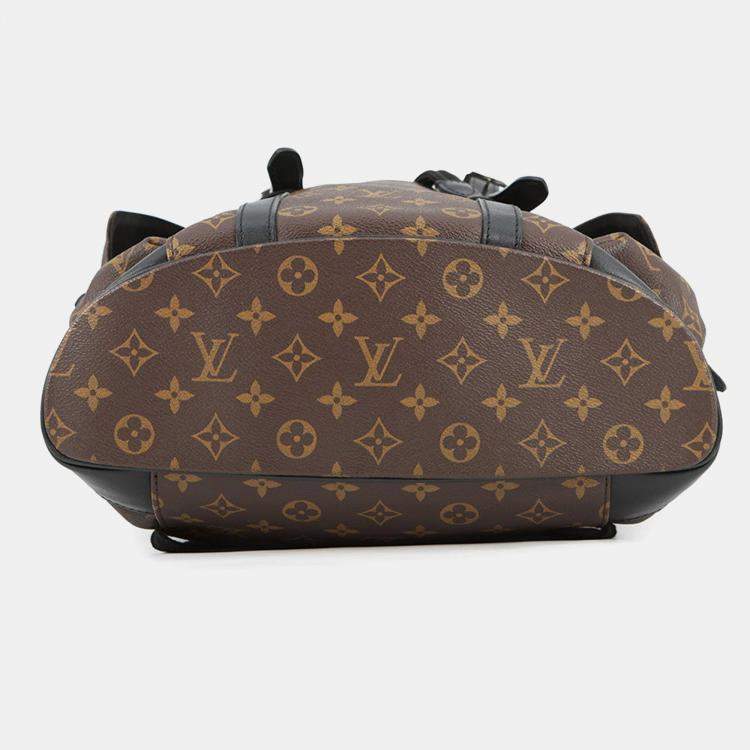 مملوكة مسبقًا Louis Vuitton Christopher Noir Monogram Macassar Canvas Size Mm