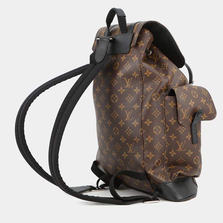 مملوكة مسبقًا Louis Vuitton Christopher Noir Monogram Macassar Canvas Size Mm