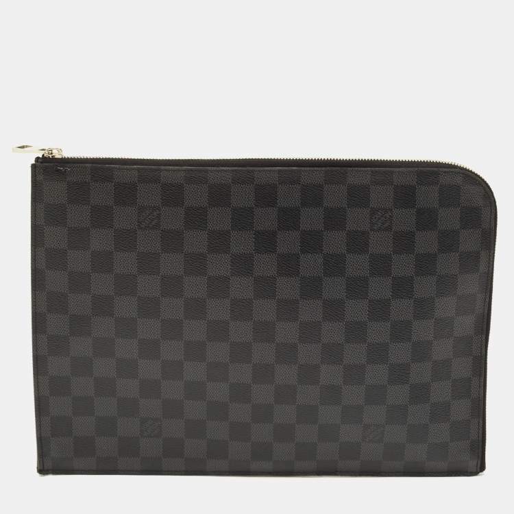مملوكة مسبقًا Louis Vuitton Damier Graphite Canvas Pochette Jour GM Clutch
