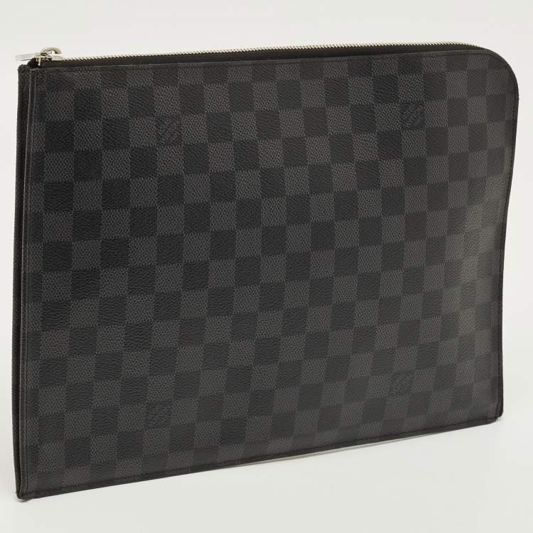 مملوكة مسبقًا Louis Vuitton Damier Graphite Canvas Pochette Jour GM Clutch