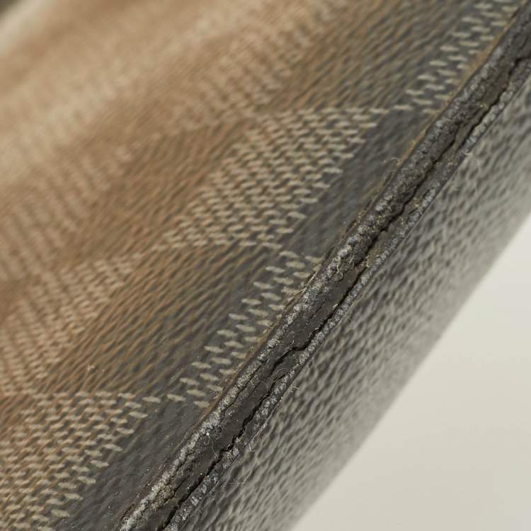 Pre Owned Louis Vuitton Zip Damier Graphite Canvas Pouch
