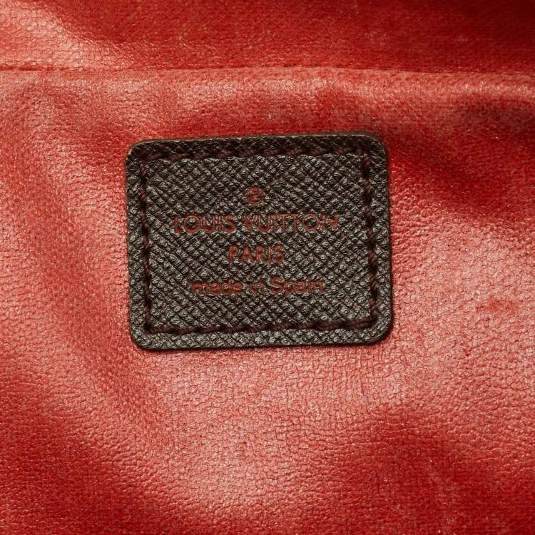 Pre Owned Louis Vuitton Trousse Toiletry 25 Damier Ebene Canvas Pouch