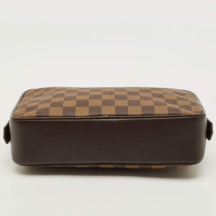 Pre Owned Louis Vuitton Trousse Toiletry 25 Damier Ebene Canvas Pouch