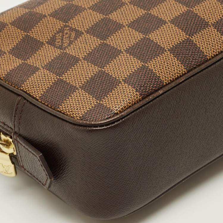 Pre Owned Louis Vuitton Trousse Toiletry 25 Damier Ebene Canvas Pouch