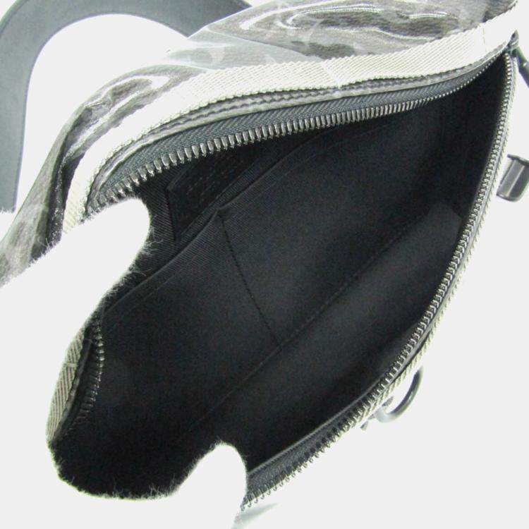 Pre Owned Louis Vuitton Monogram Eclipse Glaze Messenger PM Shoulder Bag Black