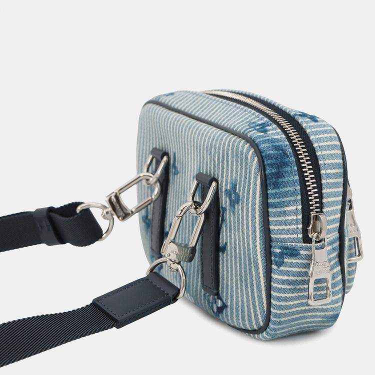 Pre Owned Louis Vuitton Outdoor Pochette Blue/Navy Watercolor Monogram