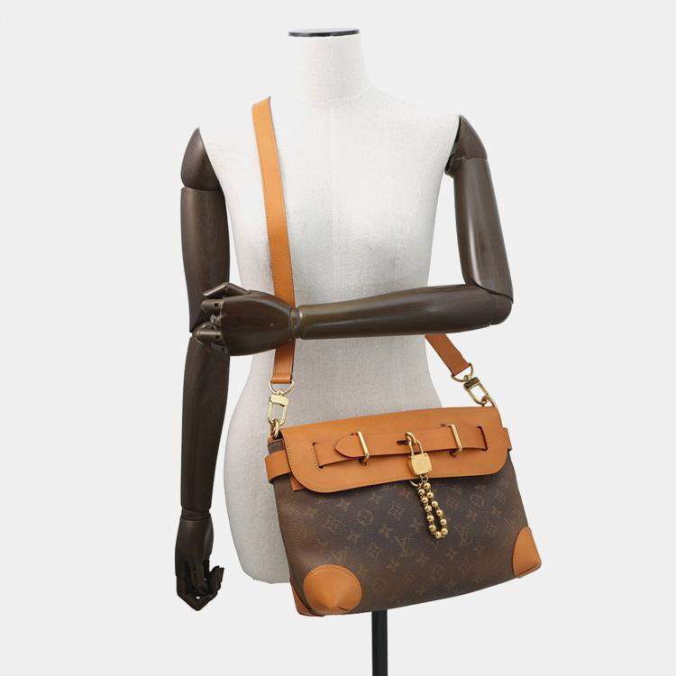 Pre Owned Louis Vuitton Steamer Crossbody Brown Monogram Dust