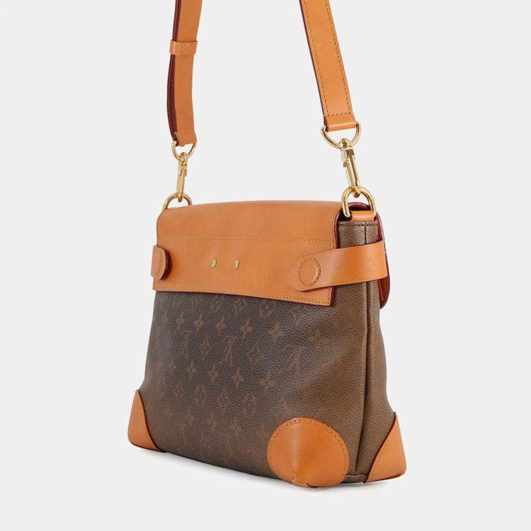 Pre Owned Louis Vuitton Steamer Crossbody Brown Monogram Dust
