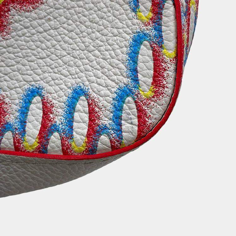 Pre Owned Louis Vuitton Trio Messenger White Damier Giant Spray