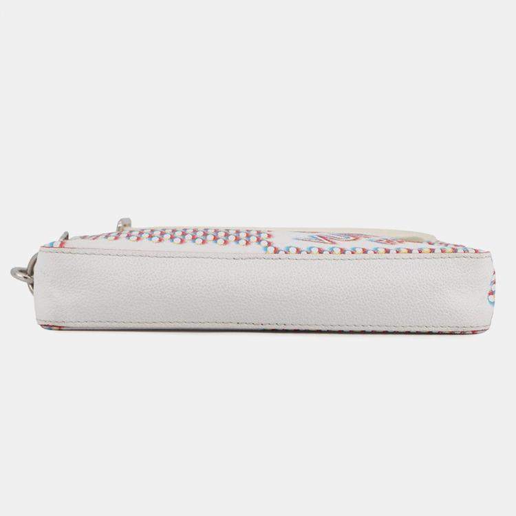 Pre Owned Louis Vuitton Trio Messenger White Damier Giant Spray