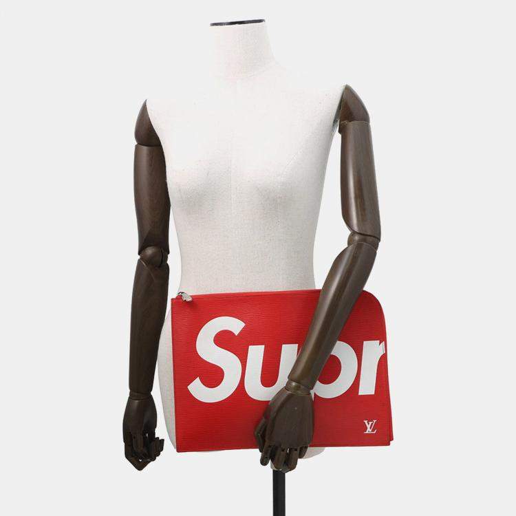 Pre Owned Louis Vuitton Pochette Jour Red/Noir Epi Leather Supreme Size Gm