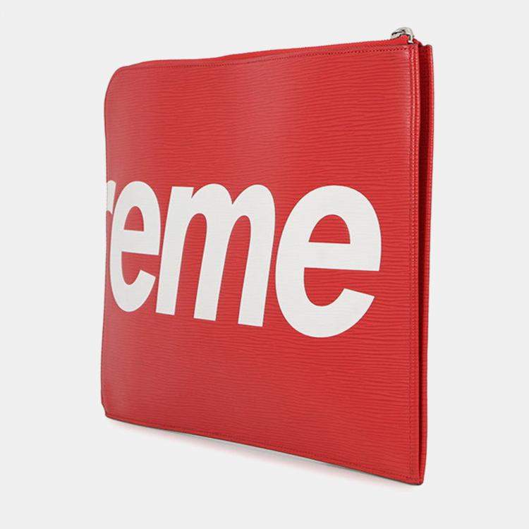 Pre Owned Louis Vuitton Pochette Jour Red/Noir Epi Leather Supreme Size Gm