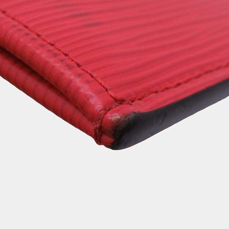 Pre Owned Louis Vuitton Pochette Jour Red/Noir Epi Leather Supreme Size Gm