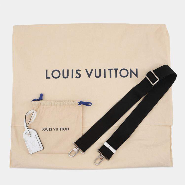 مملوكة مسبقًا Louis Vuitton Weekend Tote Nm Blanc Monogram Taiga Leather