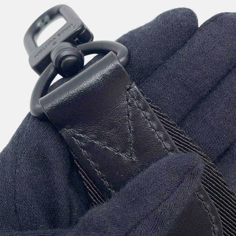 مملوكة مسبقًا Louis Vuitton Keepall Bandouliere Turquoise/Noir Monogram Eclipse Reverse Size 25