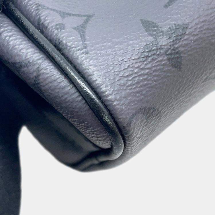 مملوكة مسبقًا Louis Vuitton Keepall Bandouliere Turquoise/Noir Monogram Eclipse Reverse Size 25