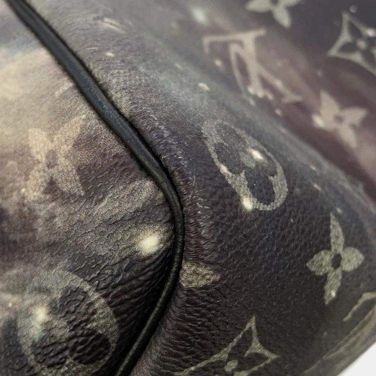 Pre Owned Louis Vuitton Keepall Bandouliere Black/Multicolor Monogram / Galaxy Size 50