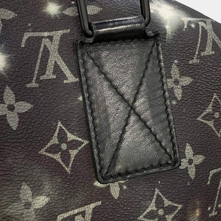 Pre Owned Louis Vuitton Keepall Bandouliere Black/Multicolor Monogram / Galaxy Size 50