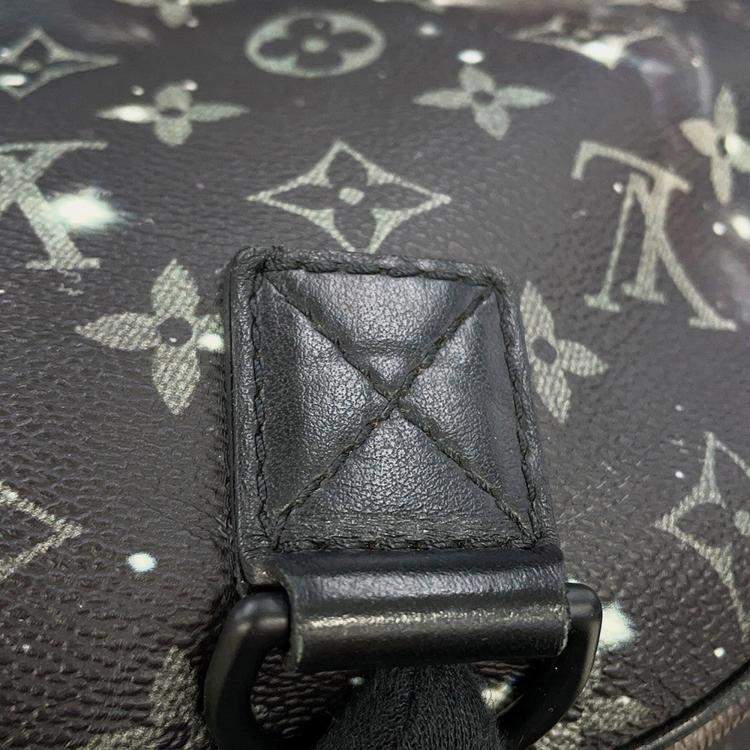 Pre Owned Louis Vuitton Keepall Bandouliere Black/Multicolor Monogram / Galaxy Size 50
