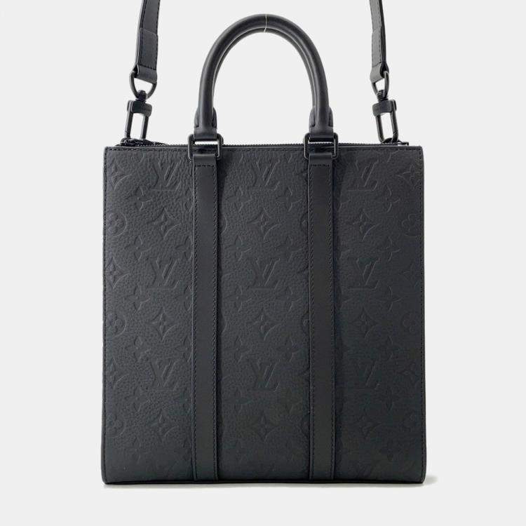 مملوكة مسبقًا Louis Vuitton Sac Plat Black Monogram Taurillon