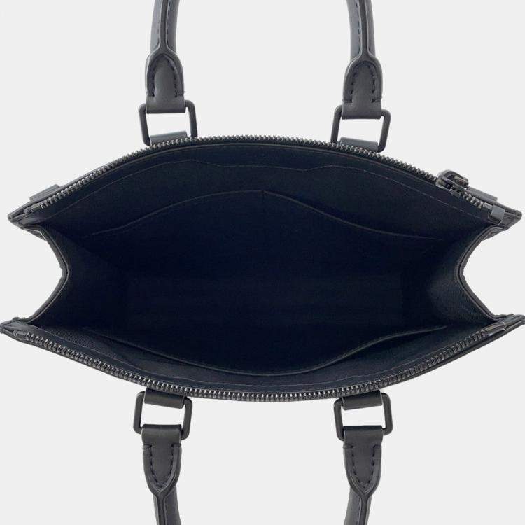 مملوكة مسبقًا Louis Vuitton Sac Plat Black Monogram Taurillon