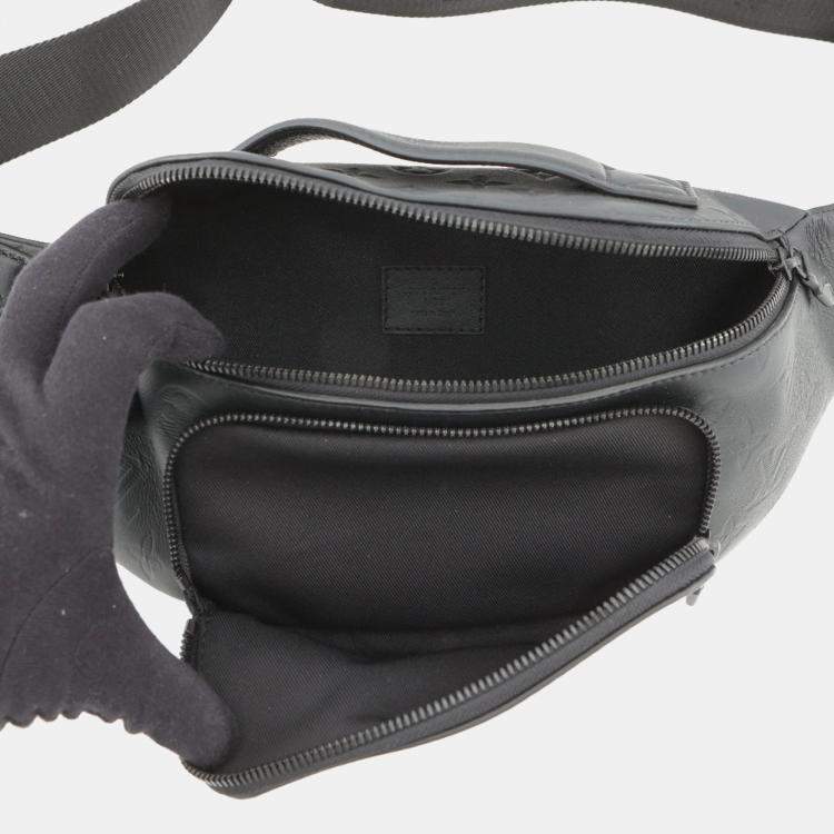 Pre Owned Louis Vuitton Rush Bumbag Black Monogram Shadow