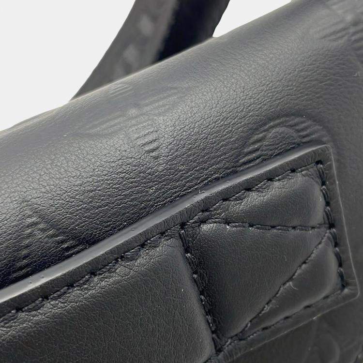 Pre Owned Louis Vuitton Rush Bumbag Black Monogram Shadow