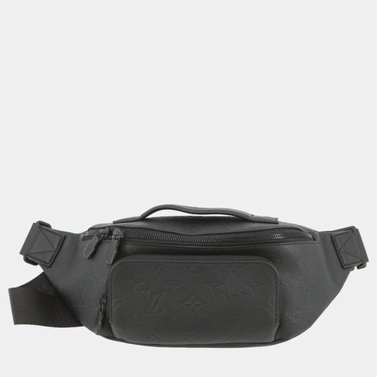Pre Owned Louis Vuitton Rush Bumbag Black Monogram Shadow