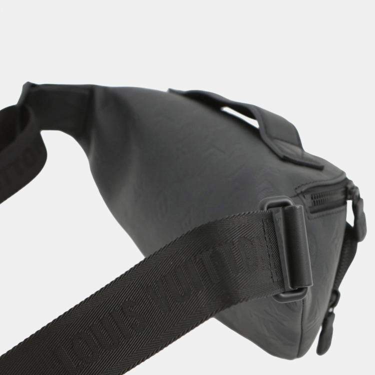 Pre Owned Louis Vuitton Rush Bumbag Black Monogram Shadow