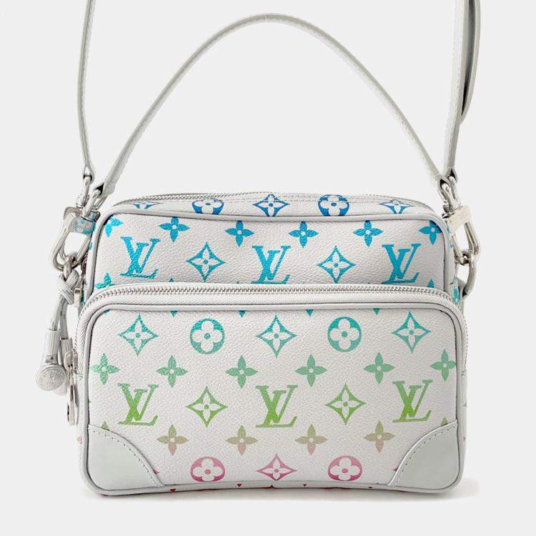 Pre Owned Louis Vuitton Nile Light Gray/Multicolor Monogram Iridescent