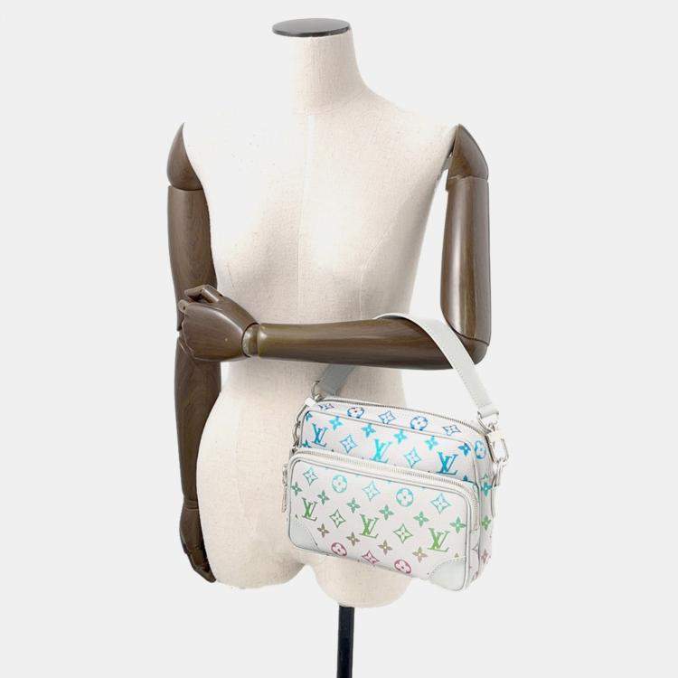 Pre Owned Louis Vuitton Nile Light Gray/Multicolor Monogram Iridescent