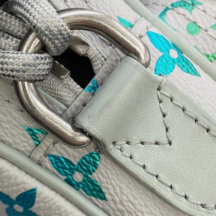 Pre Owned Louis Vuitton Nile Light Gray/Multicolor Monogram Iridescent