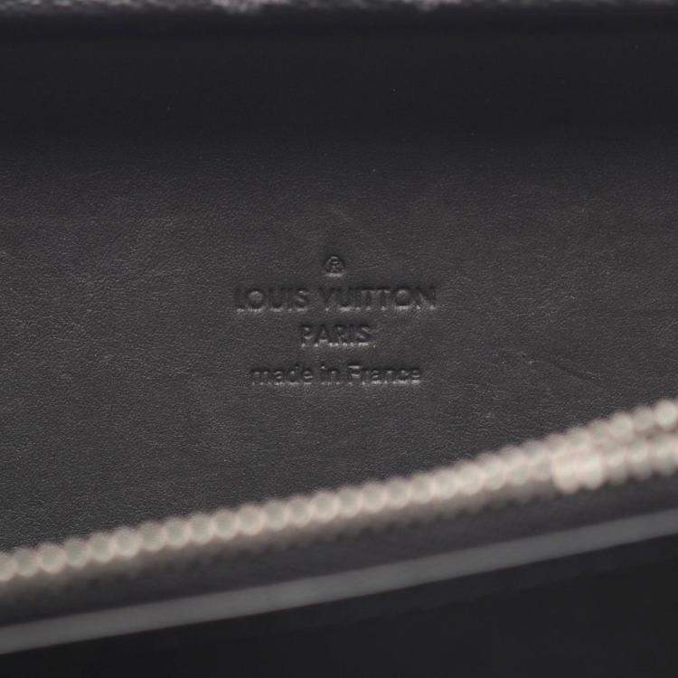 Pre Owned Louis Vuitton Monogram Eclipse Clutch Box Shoulder Bag In Pvc-Coated Canvas And Leather Black