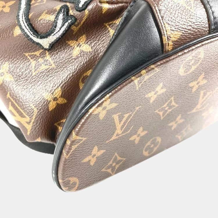 Pre Owned Louis Vuitton Monogram Lv Friend Virgil Abloh Christopher Pm Backpack Brown